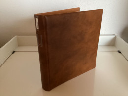 Lindner Ringbinder (18 Ringe) 1 Mal Gebraucht Leer Braun - Alben Leer
