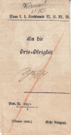 Österreich Vollständiger Vorphilabrief – 1849 – Von Korneuburg Nach Schlosshof – Sehr Dringend, Franco Tutto - ...-1850 Préphilatélie