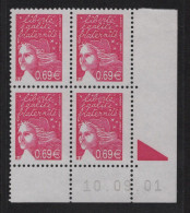 Marianne De Luquet - Coin Date - N°3454 - 0.69€ - 10-09-01 - ** Neuf Sans Charniere - 2000-2009