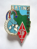 ANCIEN INSIGNE DE LA 10° D.B OPEX BATINF FORPRONU FAB. Y. DELSART      NEUF - Army