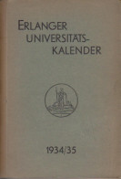 Erlanger Universitätskalender 1934/35. - Kalender