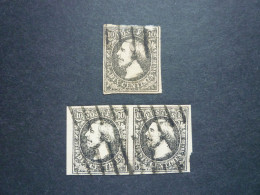 Luxemburg Luxembourg Fälschungen Mi 1 O, Einzel U. Paar - 1852 Guillaume III