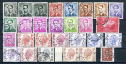 (B) Lot Zegels Gestempeld Z.M. Koning Boudewijn (1953-1986) -14 - Usati