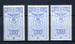 TR137 MNH Rijkswapen 1923-1931 3 Stuks - Other & Unclassified
