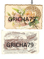 CHROMO  - CHOCOLAT LOUIT - ROSES ET MUGUET GAUFRES -  SOUHAITS - Louit