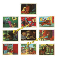 Lot 10 X Chromo Chromos Voor/pour Album Images Vignettes De Beukelaer Chocolade Chocolat Lady And The Tramp Walt Disney - De Beukelaer