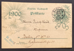 Deutsches Reich 1899 Ganzsache Mi. P 43 II Bbd Gestempelt/o BERLIN - Cartes Postales