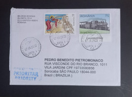 Circulated Cover, From ROMANIA  To BRAZIL 2021 - Briefe U. Dokumente