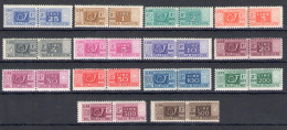 1946-51 Italia - Repubblica, Pacchi Postali Filigrana Ruota, 14 Valori, MNH** - Centratura Mediocre - Postal Parcels