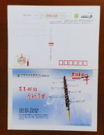 Eight Coxswain Rowing Sport,team Strength,China 2010 Jinan Post Saving Bank Advertising Pre-stamped Letter Card - Rudersport