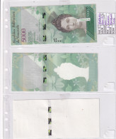 CRBX2570 3 BILLETES VENEZUELA 5000 BOLIVARES 2016 PRUEBAS PROGRESIVAS - Autres - Amérique