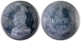 00218 GETTONE TOKEN JETON REPRO COIN GIULELMUS II IMPERATOR DEUTSCH OSTAERIKA 1 RUPIE 1910 - Sonstige & Ohne Zuordnung