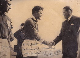 FRANCE-ANGLETERRE  9 Avril 1954 - Présentation à M. R.Coty,président De La République,de J.Prat ,capitaine Avec Dédicace - Rugby