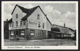 AK Hessisch-Lichtenau, Gasthof Zum Goldnen Löwen, Partie Am Oberthor - Lich