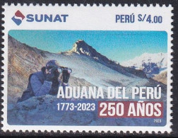 2023 Peru Customs Service Mountains Complete Set Of 1 MNH - Perú
