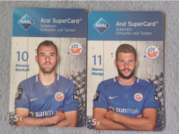 GIFT CARD - GERMANY - ARAL 126 - 2 CARDS - FOOTBALL - FC HANSA ROSTOCK - Gift Cards