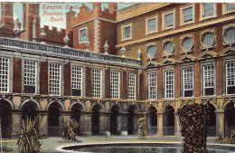 A786 England 1905 Hampton Court Fountain Court Vintage Postcard - Hampton Court