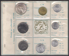 1968 Italia, Monetazione Divisionale, Confezione Originale Della Zecca, FDC - Set Fior Di Conio