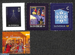 Slovenia 2018 Christmas 4v S-a, Mint NH, Religion - Christmas - Christmas