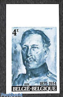 Belgium 1974 King Albert I 1v, Imperforated, Mint NH, History - Kings & Queens (Royalty) - Ongebruikt