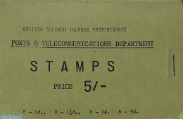 Solomon Islands 1960 Definitives Booklet, Mint NH, Transport - Stamp Booklets - Ships And Boats - Non Classificati