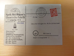 24   Pfennig - Brief - Werbung - Leipzig - 22.11.1946 - Brieven En Documenten