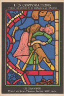 XXX - LE TANNEUR ( LES CORPORATIONS , VITRAUX CATHEDRALE DE CHARTRES )- CARTE PUBLICITAIRE SOCIETE " SPECIA " - Reclame