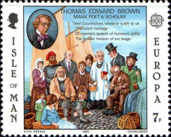 Man Poste N** Yv:157/158 Europa Cept Personnages Célèbres - Man (Ile De)