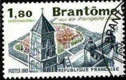 France Poste Obl Yv:2253 Mi:2381 Brantôme En Périgord (TB Cachet Rond) - Eglises Et Cathédrales