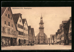 AK Hersbruck, Unterer Marktplatz Mit Geschäften - Hersbruck