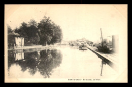 55 - BAR-LE-DUC - LE CANAL, LE PORT - PENICHE - EDITEUR LIBRAIRIE MOUTON - Bar Le Duc