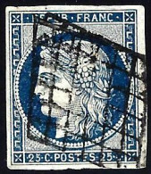 25c CÉRES - Y.T N°4 - BELLES MARGES - - 1849-1850 Ceres