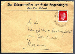 LETTRE EN PROVENANCE DE HAGENDINGEN KREIS METZ - - Andere & Zonder Classificatie