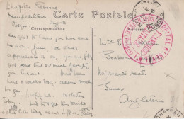 FRANCIA HOPITAL DE NEUFCHATEAU  MEDICINA SALUD WW1 - Lettres & Documents