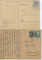 GERMANY - Two (2) Picture Postcards. Both Franked With 12pf Stamps. - Brieven En Documenten