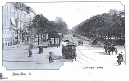 BRUXELLES AVENUE LOUISE ANCIEN TRAM - Transport Urbain En Surface