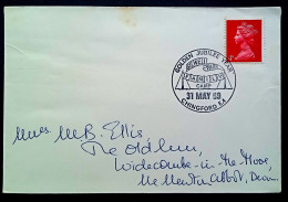 GB.UK.ENGLAND 1969, USED COVER, QUEEN, GOLDEN JUBILEE YEAR, GILWELL PARK FAMILY CAMP CHINGFORD E.4 CANCEL. - Covers & Documents