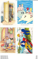 CP - Humour -  4 Belles Cartes - Humoristique - Humor