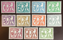 Belgium 1985 - 1988 Postage Due Set MNH - Autres & Non Classés