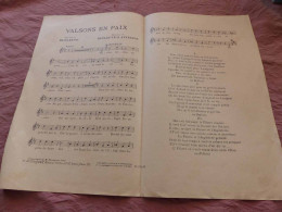 VP-4029 , Partitions , Musique, VALSONS EN PAIX , Paroles De DUFLEUVE , Musique De Dufleuve Et Alteirac - Scores & Partitions