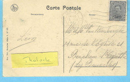 S.M.le Roi Albert 1er- 3c Gris COB N°183-1920-Cachet "Gent-Gand-1921"-Sur Cpa-Gand-La Poste-Nels-Thill-série 3 N°20 - 1915-1920 Albert I