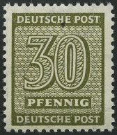 WEST-SACHSEN 135Xa **, 1945, 30 Pf. BrÃ¤unlicholiv, Wz. 1X, Pracht, Gepr. Dr. Jasch, Mi. 200.- - Andere & Zonder Classificatie