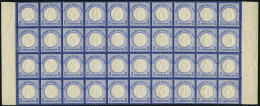 Dt. Reich 20 **, 1872, 2 Gr. Ultramarin Im Postfrischen Bogenteil Von 40 StÃ1/4ck, Kabinett, RR! - Ungebraucht