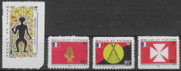 WALLIS ET FUTUNA - AUTOADHESIFS - N° 645, 652, 654 ET 657 - NEUF** MNH - Nuevos
