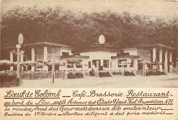 75* PARIS (16)   Cafe - Brasserie « l Åuf De Colomb»  (plan Au Verso)      RL15,0627 - Paris (16)