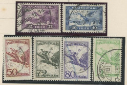 HONGRIE-1926-30 - P A -Y&T N°16 /21- OBL. - Gebraucht