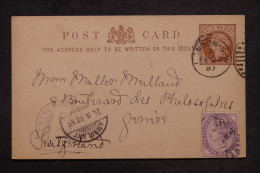 GRANDE BRETAGNE - Entier Postal + Complément Sur Carte De Londres Pour La Suisse En 1887 - L 170343 - Stamped Stationery, Airletters & Aerogrammes