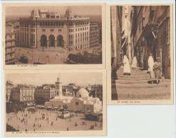 3 ANTICHE CARTOLINE DI ALGER - ALGERIA - FORMATO PICCOLO - Algerien