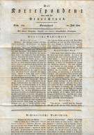 "DER KORRESPONDENT FUER DEUTSCHLAND" 1812, "mit Seiner Koenigl. Majestaedt V. Baiern ....", 4 Seiten (2337) - Historical Documents
