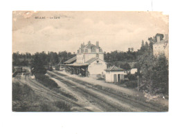 Delcampe - 87. CPA - BELLAC -  La Gare - (carte Abimée ) -  1908 - - Bellac